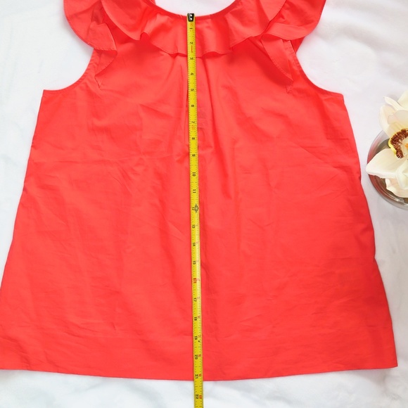 J. Crew ☆ *NWT* Pretty Coral Top Sz 6 - Picture 7 of 8